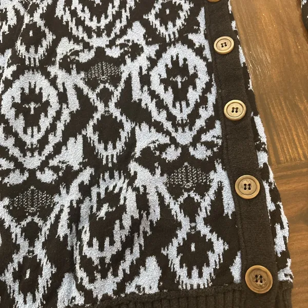 Free People Anthropologie Winter Skies Wallpaper Sweater Tunic Dress XS - Image 2