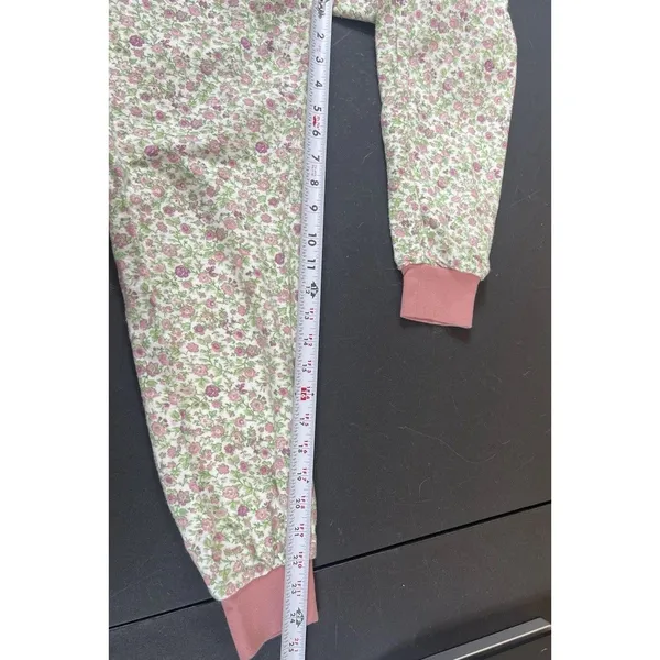 Vermont Country Store Floral Pajamas XS Pink Cotton Jogger Lounge Set Cottage - Image 12