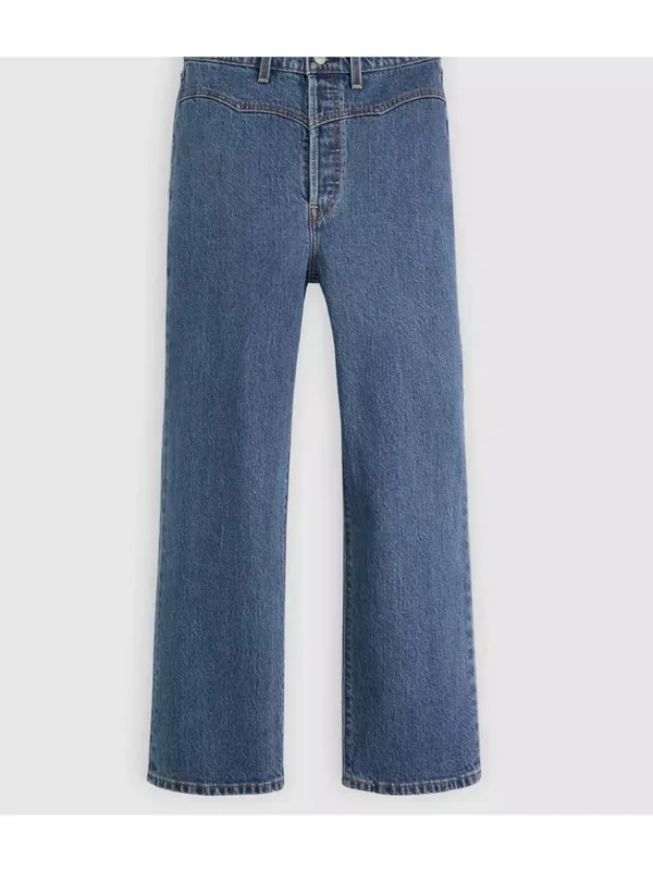 New Levi's Premium 28x27 Ribcage Western Yoke Women's Jeans Valley View Stone - Image 6