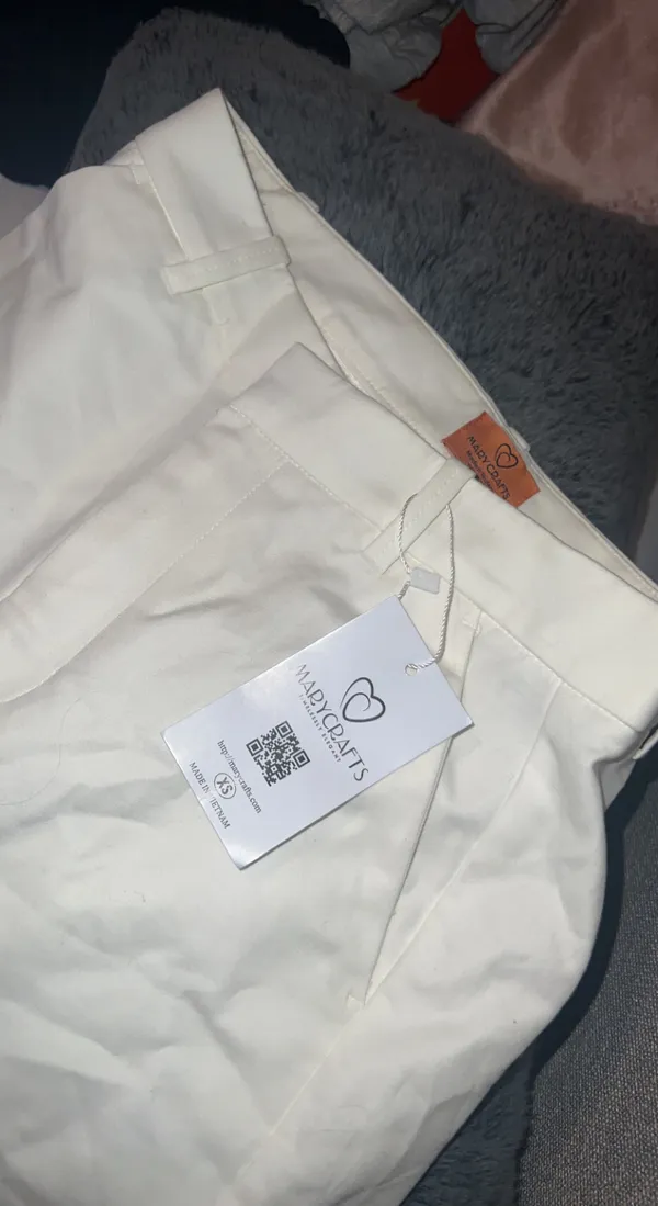NWT Mary Crafts Pants White Size XS - Image 2