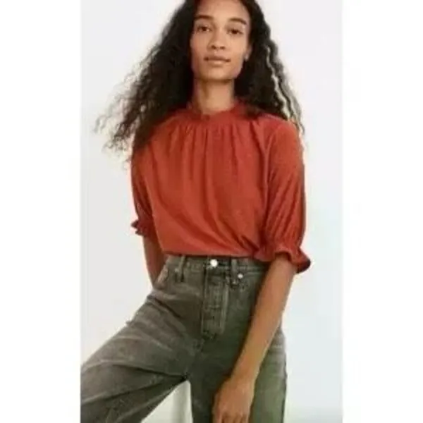✨MADEWELL Clipdot Ruffle Sz Large Top✨ - Image 2