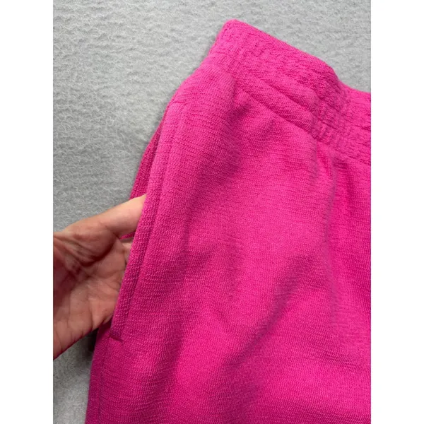 Boys Lie Sweatpants Small It's All Lies Darling Hot Pink Wide Leg Graphic Cherub - Image 6