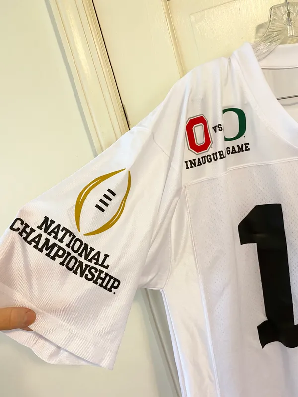 Ohio State University Oregon ducks national championship jersey 2015 - Image 4