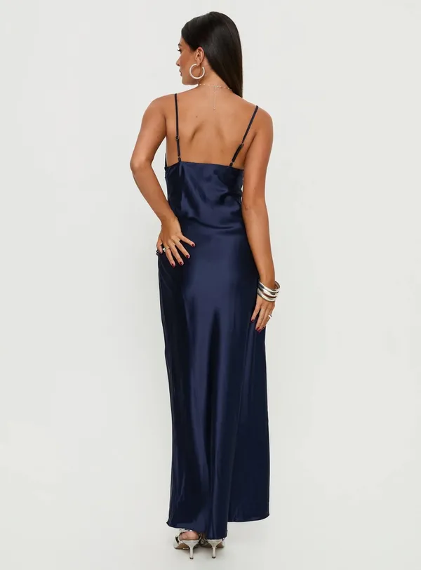 Princess Polly Maci Dress Navy - Image 2