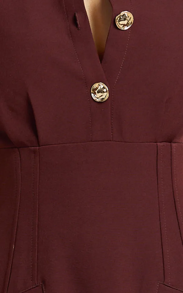 New Showpo Charity Mini Dress Placket Front Fitted Shirt Dress MSRP $109 - Image 6
