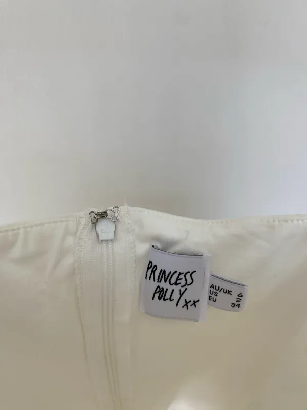 Princess Polly White Dress Mini - Image 3