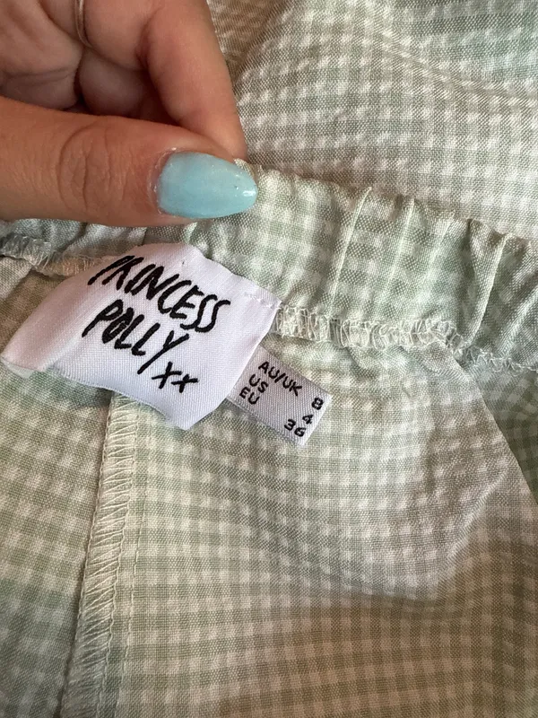 Princess Polly Tidelands Set Two-Piece Gingham Green - Image 6