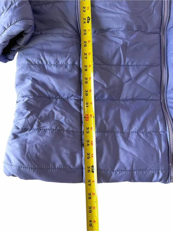 Women's Purple Hooded Winter Puffer Coat Size 3XL #260849 - Image 5