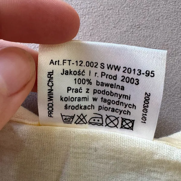 Vintage McKay Yellow Cotton Basic Tee - Image 5