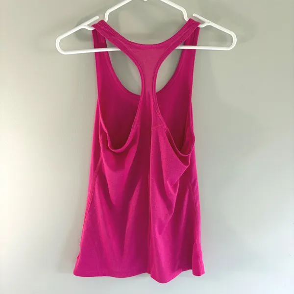 Nike Dri-FIT‎ Womens Racerback Tank Top Pink Training Gym Shirt Small - Image 4