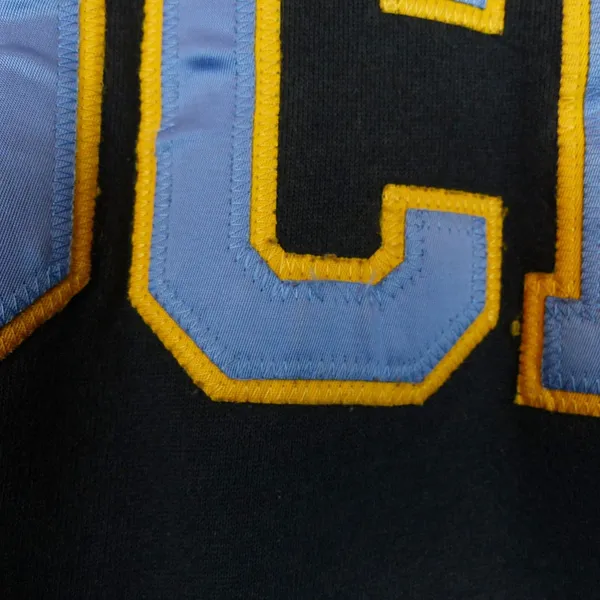 Vintage 90s UCLA Hoodie Womens S Black Big Logo Made USA Gold Standard Bruins - Image 5