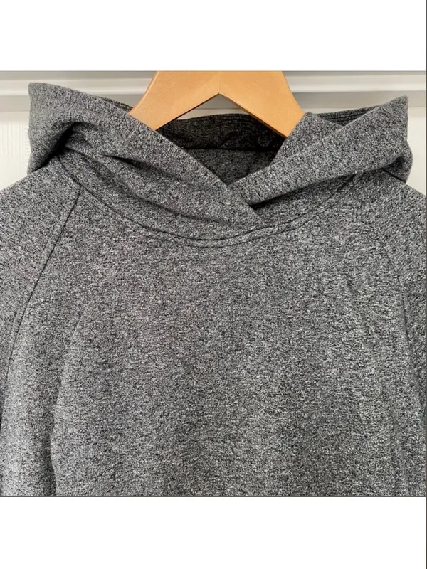 Lululemon Scuba Pullover Heathered Core Ultra Grey Size 6 - Image 9