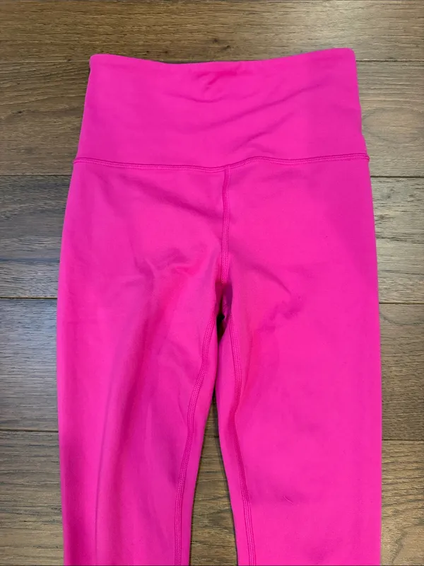 Athleta Pink Ultra High Rise Elation 7/8 Tight Leggings Hot Pink XXS - C11-519 - Image 2