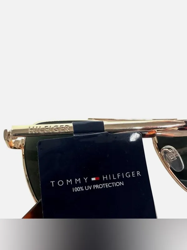 NWT TOMMY HILFIGER MM OM687 Gold/Green Mens Sunglasses - Image 4