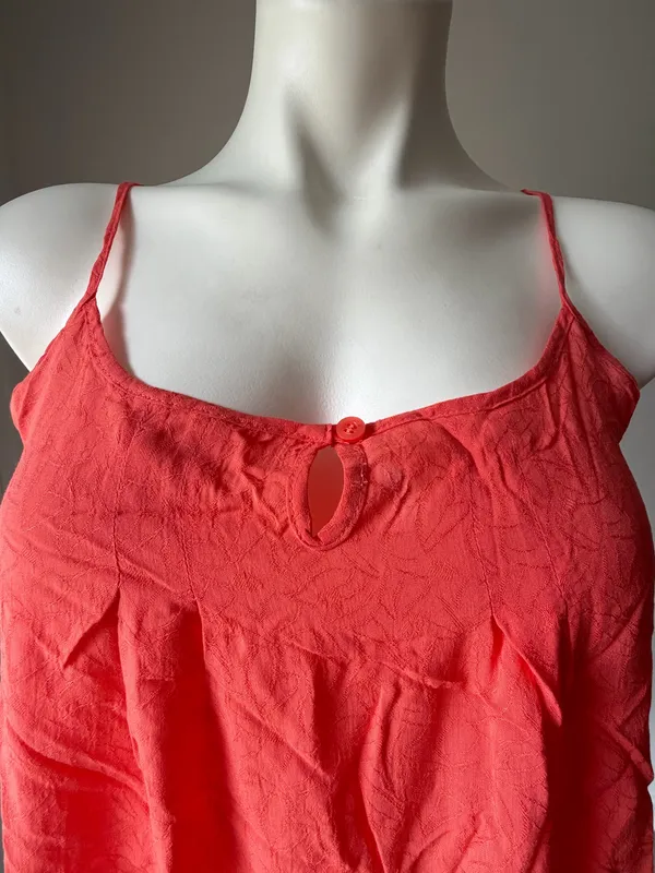 Frenchi Crinkle Coral Rose Spaghetti Strap Cami - Image 2