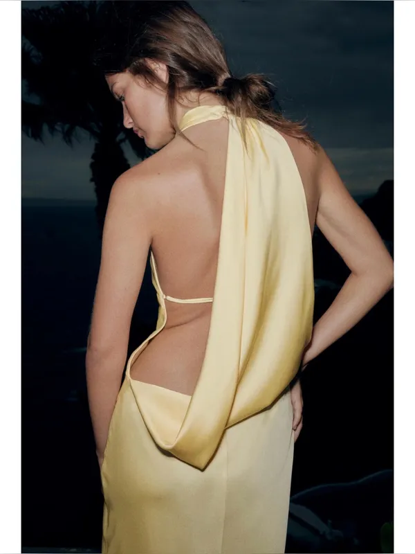 Zara draped halter maxi dress - Image 2