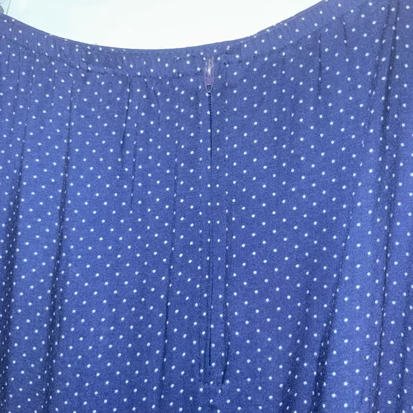 Samantha Lee Blue & White Polka Dot Maxi Skirt - Image 4