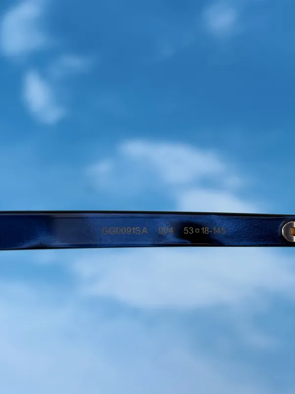Gucci GG0091SA 004 urban round blue tortoiseshell acetate frame sunglasses brown lenses - Image 12