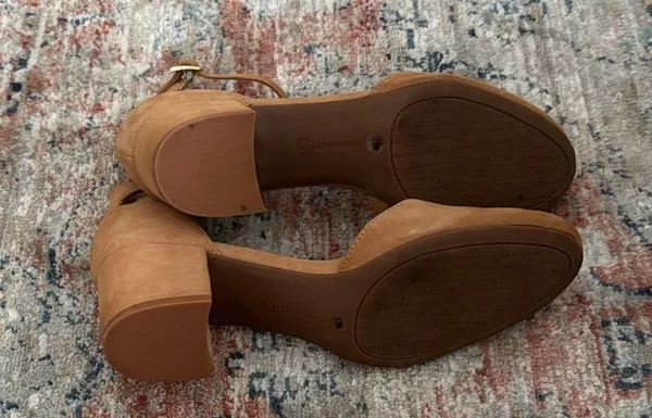 Giani Bernini Tan Ankle Strap Heels - Image 5