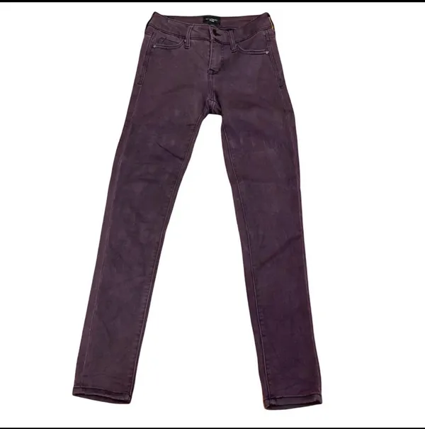 Celebrity Pink Deep Purple Low Mid Rise Skinny Ankle Jeans Denim 25 Retro 90s - Image 4