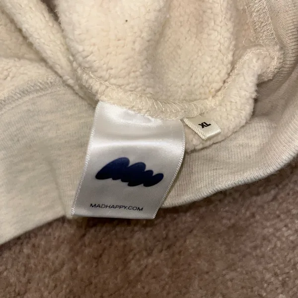Madhappy Oatmeal Custom Meghan Trainor Full Zip Hoodie - Image 5