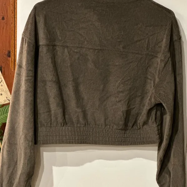 Aerie Green crop Utility Jacket - Image 2