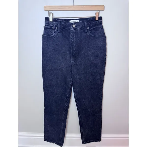 Abercrombie & Fitch Curve Love The 90s Straight Ultra High Rise Jeans Size 26 - Image 3