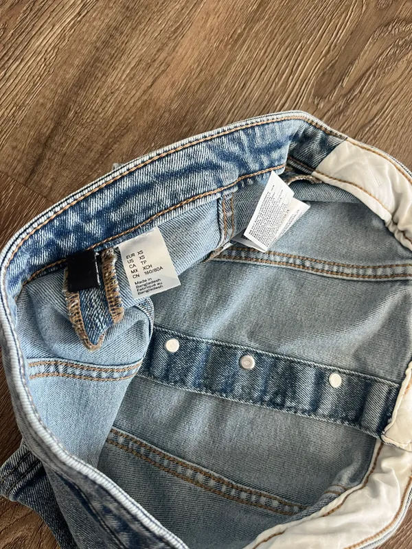 H&M Strapless Denim Top - Image 2