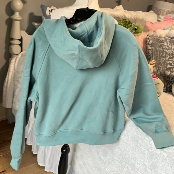 Comfy Hoodie Half Zip Scuba New Green Size M - Image 12