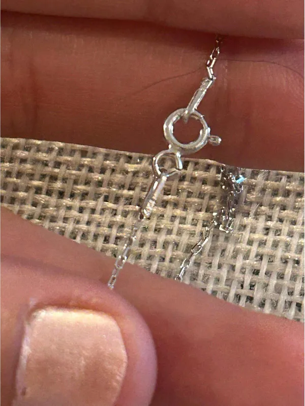 Lot a801 size 16 inch chain 1.5 pendant 925 sterling silver necklace pendant - Image 4