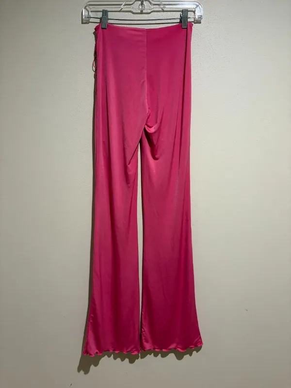 I.AM.GIA Nyx Hot Pink Lace Up Flare Pants - Image 8