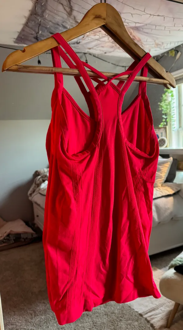 Hot Pink Athletic Tank Top - Image 2