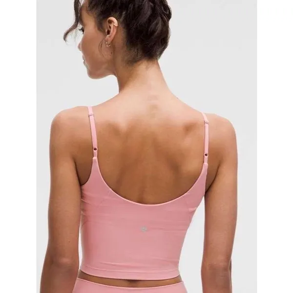 Lululemon Align Tank Top Light Support A/B Cup Size 0 Nulu Athletic Crop Pink - Image 2