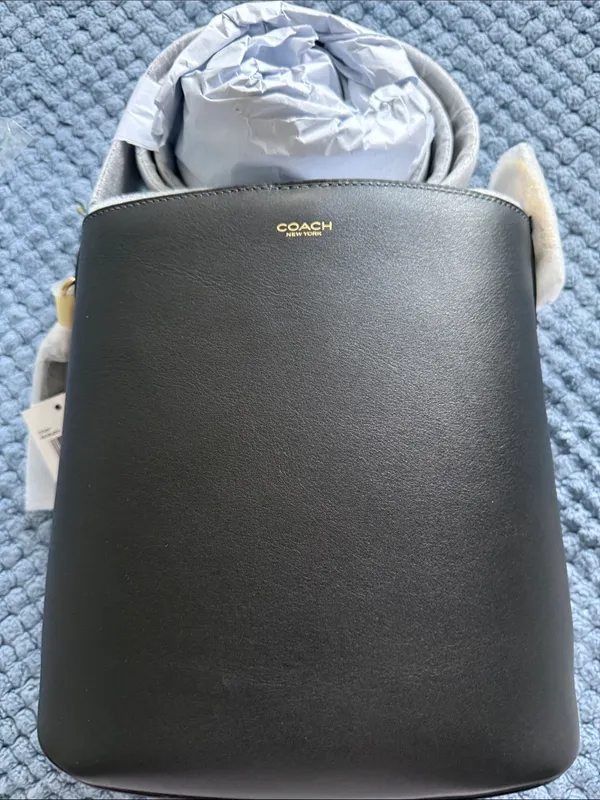 COACH Bleecker Bucket Bag in Black Leather - Image 10