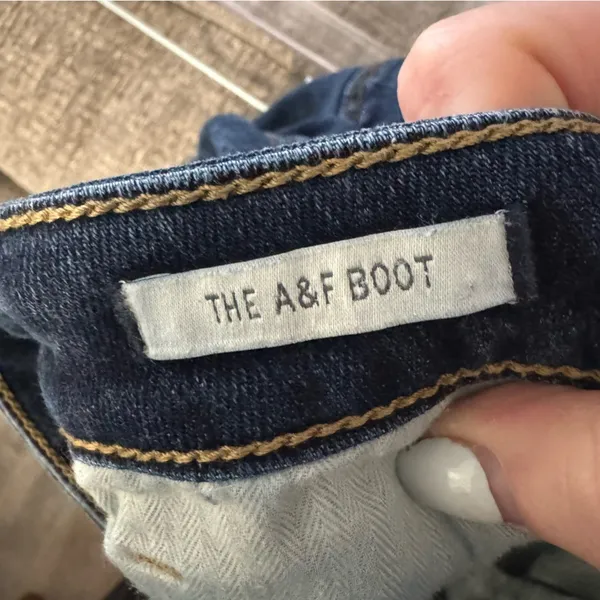 Abercrombie & Fitch The A&F Boot Dark Wash Jeans 10R W30‎ L33 Bootcut Flare - Image 5