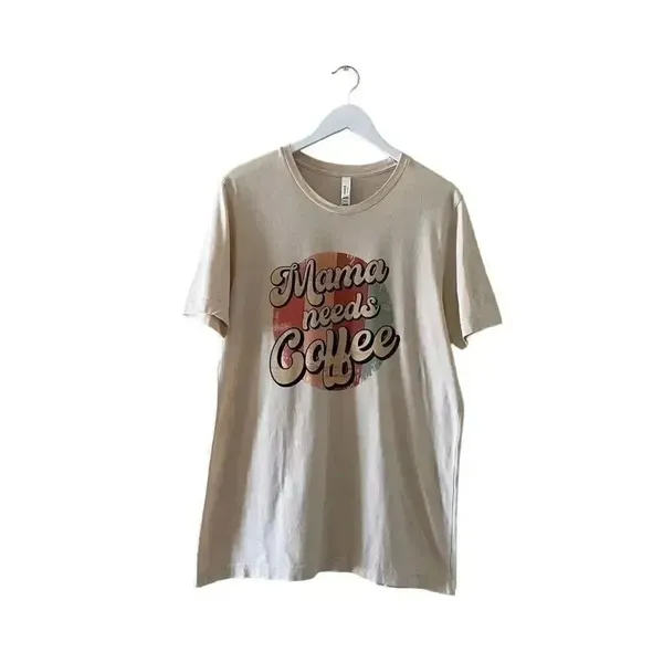 NWOT Canvas Graphic Tee Bohemian Festival Lagenlook Long SZ L - Image 2