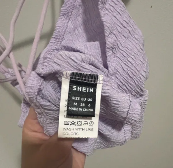Purple Shein Crop Top Tank - Image 3