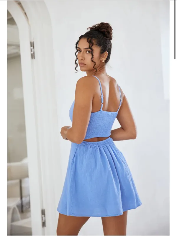 Blanco by Nature Skye Dress Blue - Image 2