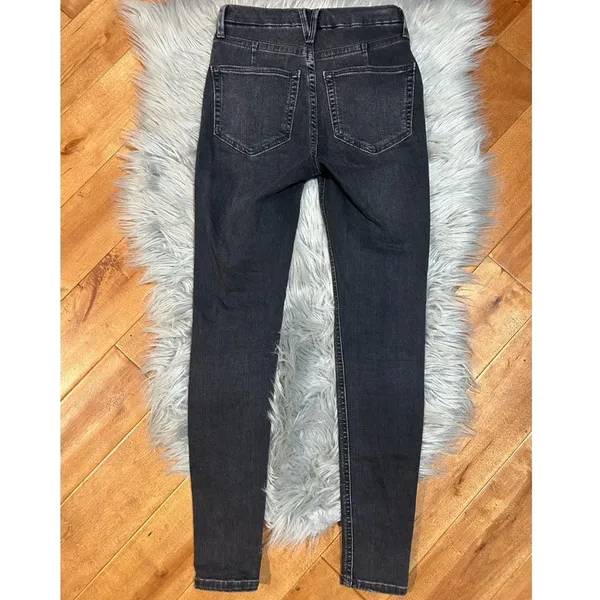 Free People Women’s Skinny Jeans Milkyway Black Size 25 - Image 6