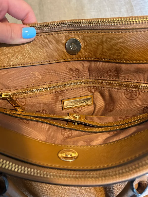 Tory Burch Satchel Handbag Purse - Image 4