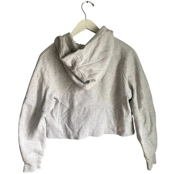 Lululemon Scuba Oversized Half-Zip Hoodie Pullover Grey XS/S‎ - Image 2
