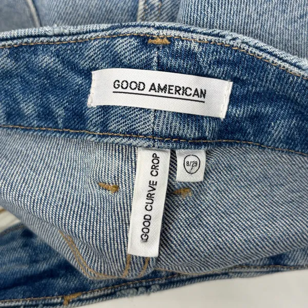 Good American Good Curve‎ Crop Slim Fit Jeans - Image 3