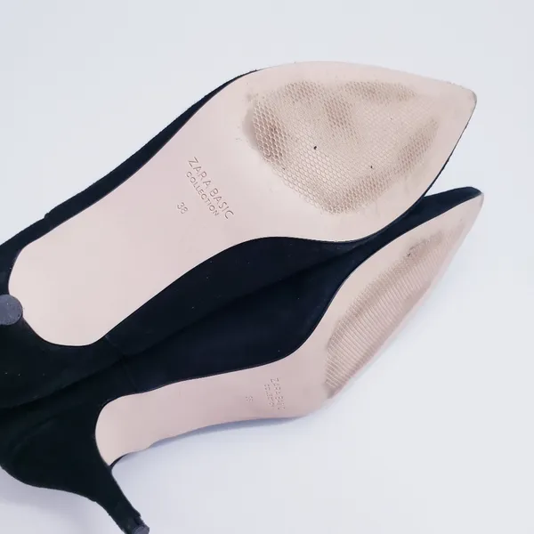 Zara Sapatu Suede Pointed Toe Ankle Booties - Image 7