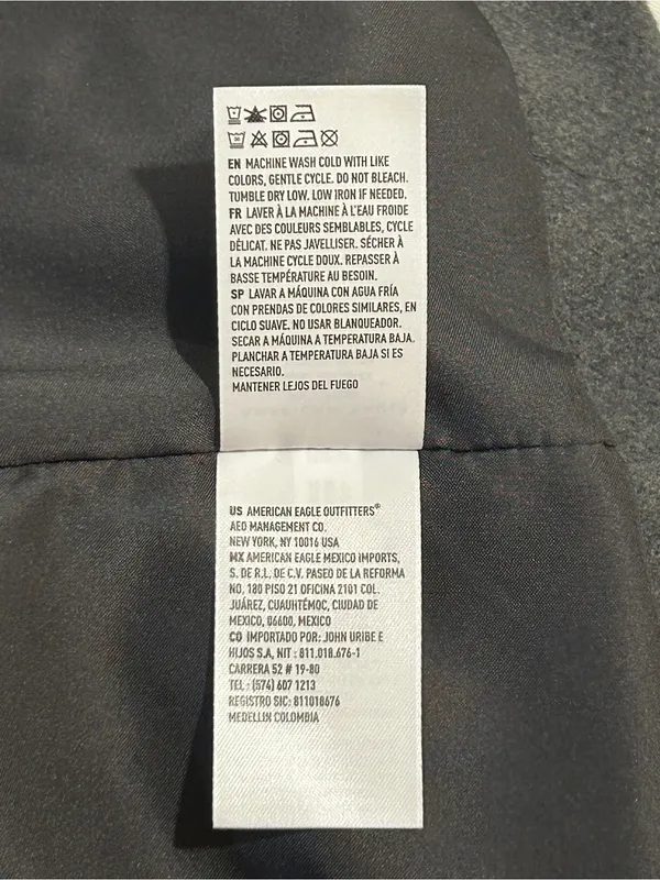 American Eagle Oversized Boyfriend Blazer Gray XS - Image 6