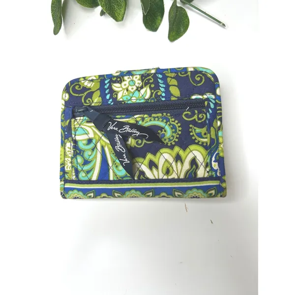 Vera Bradley Rhythm & Blues Snappy Wallet Quilted‎ - Image 2