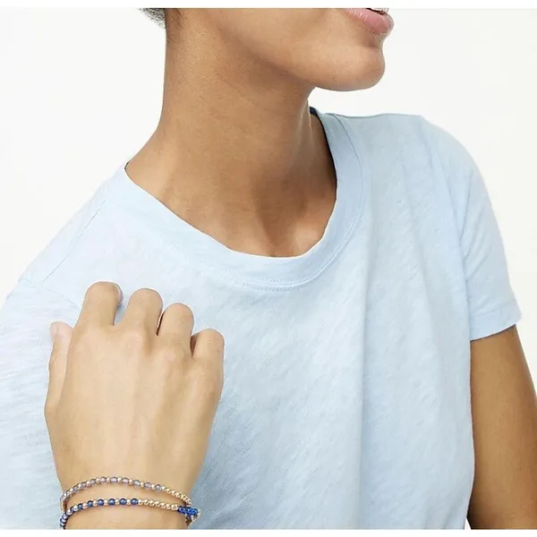 NWT J.Crew Short Sleeve Girlfriend Tee Sky Blue Sz XS sold out online - Image 2