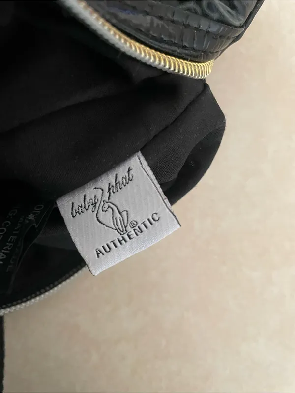 Baby Phat Vintage Y2K Black Shoulder Bag Purse Gold Heart Charm McBling Era - Image 5
