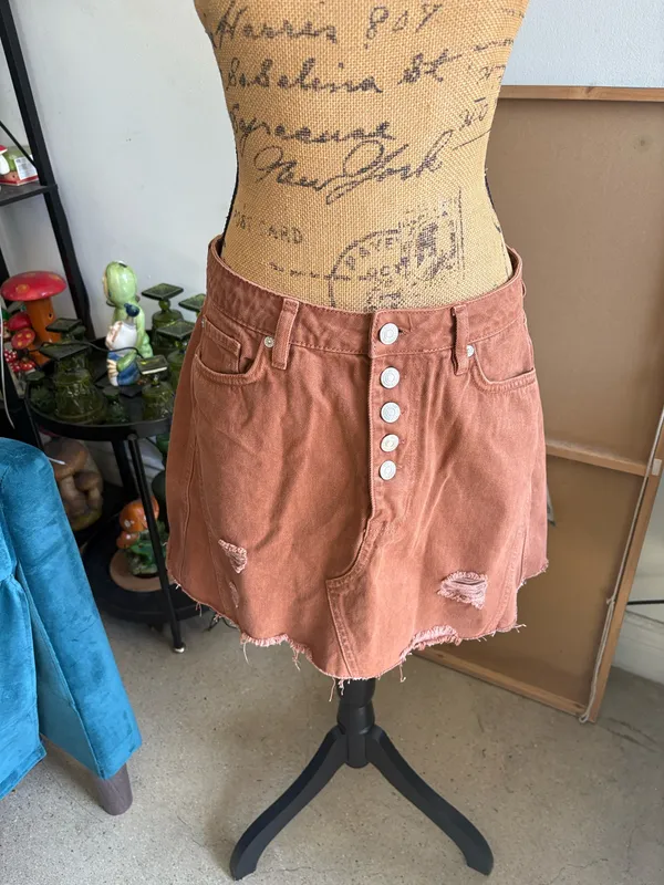 We The Free Mini Skirt Denim - Image 2