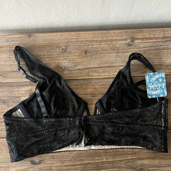 Free People Black Tameeka Lace Underwire Bra Size Size Small NWT - Image 5