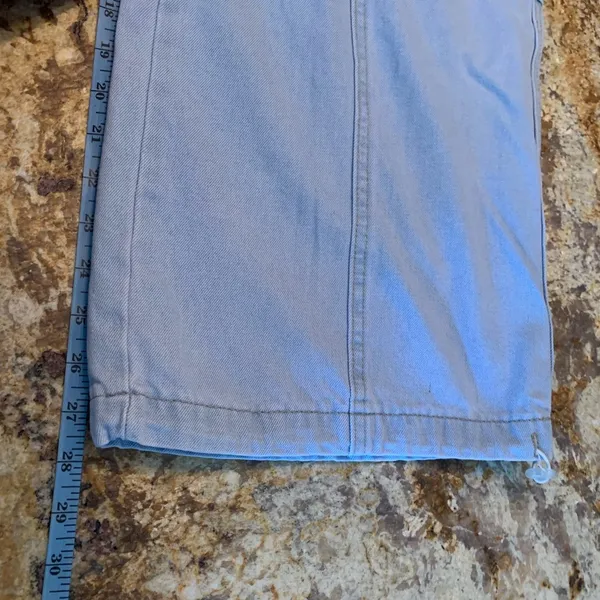 Stylish Blue Flare Wide Leg Jeans - Image 7
